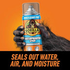 Gorilla Waterproof Patch & Seal Rubberized Sealant Spray, Crystal Clear, 14 Ounce (Pack of 2) - Seals Out Water, Air, and Moisture