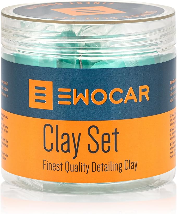Clay Bar 4-Pack – Medium Clay Bars for Paint, Wheels & Glass – Scratch-Free, Soft & Paint-Safe – Professional Vehicle Decontamination