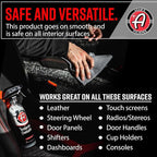 Adam's Polishes Interior Detailer 16oz - Total Car Interior Cleaner, Protectant & Dressing, All Purpose Cleaner & Leather Conditioner, Vinyl, Dashboard, Screen, Seat Cleaner & More