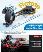 Military-Grade for Tesla Phone Mount 2026 Foldable Heavy-Duty Metal, 360° Rotatable Arm, 90LBS Safest Strongest Certs & Patent, Extreme -40~203°F Resistant for Model 3 Y X S Cybertruck Semi, Black