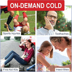 Sport Temp Instant Ice Cold Packs (7”x 5”) Disposable Ice Packs for Pain Relief, Swelling, Injuries, Toothaches, and Sprains – Cold Therapy for Athletes, First Aid, Travel & Outdoor Use (8 Pack)