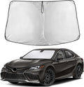 EcoNour Windshield Sunshade Compatible for Toyota Camry 2018-2022 2023 2024, LE, SE, SE Nightshade, XLE, XSE, TRD, Sun Visor for Front Windshield Sun Shade Cover, UV Heat Protector, Car Accessories