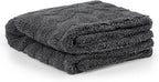 Greenfound Microfiber Towel for Cars, 1000GSM Car Drying Towel, Double Twist Pile & Edgeless Design, No Streaks, Scratches, or Water Spots, Soft and Absorbent, 18"×24", Wave Grey