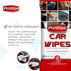 Car Cleaning Wipes - Car Interior Cleaner, Dashboard Cleaner, 4x40-160 Count Residue-Free Wipes for Interior Surfaces, From Dashboard to Leather Seats, Must Have Accessories