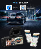 2 Channel 4K Dash Cam Front and Rear, 3.16 Inch Dash Camera Support WiFi GPS Starlight Night Vision Sensitive Motion Detection 24/7 Recording Parking Mode Monitor Reversing Help ADAS BSD LCA