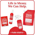 Emergency Stain Rescue Stain Remover Spray - Wine & Coffee Stain Removal - On-the-Go Wipes for Carpets & Upholstery - No Added Phosphates Fabric Spot Remover - 0.36 Fl Oz Spray & 10 Wipes (11 Count)