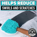 Chemical Guys Teal X-Large Noodles Mitt 2 Pack - Ultra Plush Scratch-Free Wash Mitt with Maximum Foam Coverage for All Vehicle Surfaces (MIC51302)