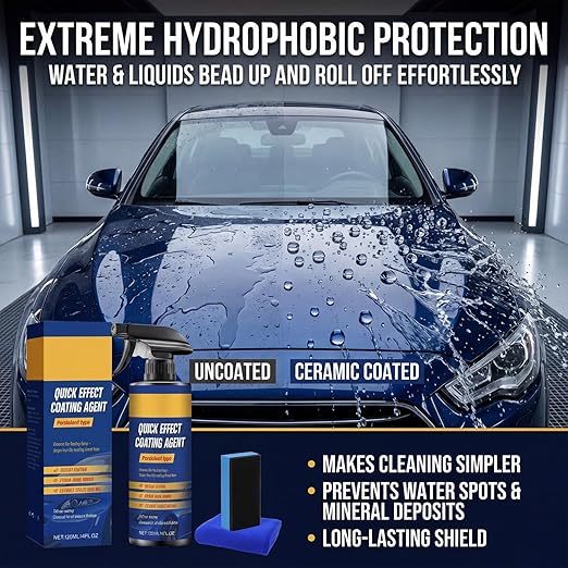Car Protection Spray, Nano Quick Coat Restore, 120ml Car Coating Quick Effect Coating Agent for Car, Spray for Shine & Protection (3)