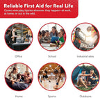 Swiss Safe 2-in-1 First Aid Kit for Car, Travel & Home, Businesses - Bonus Mini Kit for Medical Emergency Aid, Survival, Camping - FSA & HSA Eligible - 348 Pcs, Large Hardcase FAK