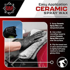 Ceramic Spray Wax (16oz)-ceramics spray coating polish spray wax, polish with beading technology formulated with reactive SIO2 infused silica based with dirt repellent like protection.