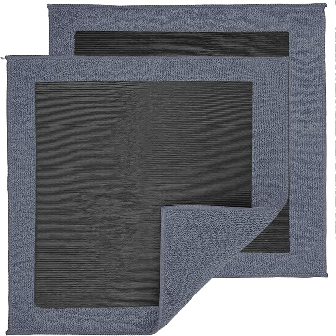2 Pack Clay Towel Auto Detailing 12 x 12 Inch Fine Grade Clay Bar Towel for Car Detailing Microfiber Car Cloth Cleaner for Cleaning & Release of Paint Contaminants, Grey