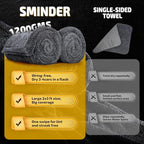 SMINDER 2-Pack 1200 GSM Car Drying Towels – Microfiber Towels for Cars (36" x 24"), Ultra-Absorbent, Streak-Free, Scratch-Free, No Water Spots, Double-Twist Pile & Edgeless Design