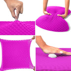EcoNour Gel Seat Cushion for Long Sitting (Large & Thick) - Pressure Relief Honeycomb Cushion for Back, Sciatica, Coccyx, Hip & Tailbone Pain | Cushion for Office Chair pad, Wheelchair & Car