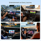 Wireless CarPlay Adapter, Magic AI Box with Dual-WiFi Stability, 4GB+32GB Enjoy Video & Music Apps, Navigation, AI Voice, Plug & Play for Factory Wired CarPlay