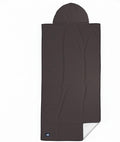 Gone For a Run Car Seat Towel Cover – Hooded Moisture-Wicking Microfiber Seat Protector – 30" x 60" – for Runners and Outdoor Enthusiasts – Carbon Fiber