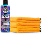 Chemical Guys WAC22916 HydroSlick SiO2 Ceramic Coating HyperWaxwith Chemical Guys MIC_506_03 Professional Grade Premium Microfiber Towels, Gold 16" x 16", Pack of 3