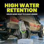 2-in-1 Wash Mitt - Microfiber Car Washing with Dual-Sided Design Mesh Bug Remover, Chenille Scratch-Free Microfiber Noodles, Boat, Glass, House or Car Wash Glove, High Water Retention