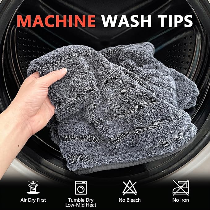 SEAMETAL Microfiber Towels for Cars Drying Towels Car Detailing 35"x 24" Extra Large Ultra Absorbent for Cars and Trucks, Without Streaks, Scratches, or Water Spots (1 Pack Gray)