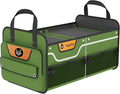 SugarFox Trunk Organizer, Heavy-Duty Storage for Car & SUV, Foldable Waterproof Car Organizer with Cooler, Collapsible Multi-Compartment Storage, 95L-M003 (Standard Green, Standard)