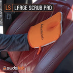 Suds Lab Oversized Scrub Pad – Heavy Duty Car Wash and Interior Cleaning Mitt for Auto, Upholstery, and Detailing | Durable, Scratch-Free Cleaning Tool