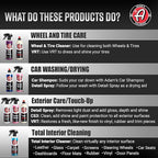 Adam's Essential Car Wash Kit (24-Item) - Auto Detailing Car Care Cleaning Kit with Foam Gun & Bucket Car & Truck Lovers, Dads, Moms and DIYers