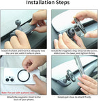 Magnetic Suction Cup Phone Mount for Magsafe for 2025 2026 Tesla Model Y Juniper Driver Side Vent Fixed Holder Strong 2400gf Magnetic iPhone Mount with 360° Rotation One-hand use No Airflow Block