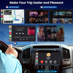4-in-1 Screen Mirroring Adapter for Car – Mirror Phone to Car Screen (iPhone & Android), Wireless CarPlay Adapter with AirPlay & Mirror Link, Stream Videos, Plug & Play, Stable Connection