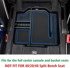 JOJOMARK Center Console Organizer fits for Dodge RAM 2025 2024 2023 2022 2021 2020 2019 1500 2500 3500 Accessories Interior Storage Box Armrest Storage Tray(Blue)