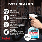 Bug Splat N' All Motorcycle Cleaner 32 fl oz - Motorcycle Cleaning Spray for Engine, Seat, Dash, & Wheel Cleaner - Effective on Oil, Dirt, Grease, Road Grime & More - Safe on All Surfaces