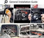 iJDMTOY Smoked Lens Dynamic Sequential Blink/Flow Full LED Side Mirror Turn Signal Light Assembly Kit Compatible with 2019-up Dodge RAM 1500