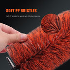 SPTA Car Wheel Cleaning Brush, Premium Detailing Wheel Brush for All Vehicle Types 17.7" Ultra-Soft and Scratch-Free Reusable Rim, Car Detailing Brush Tool for Rims & Tires for Deep Cleaning