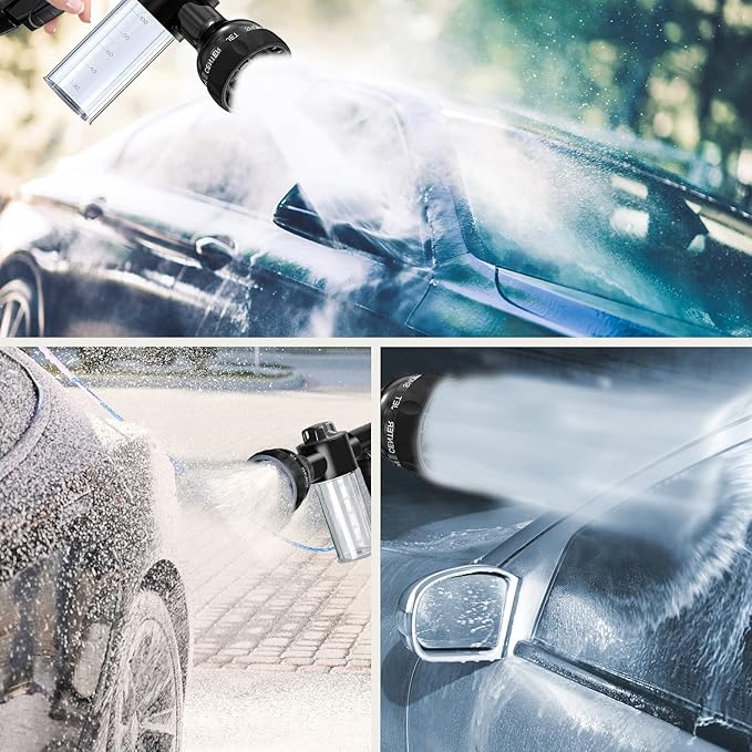 LIANXIN Car Wash Kit -Car Cleaning Kit Cars Washs Foam Gun Microfiber Sponge Cars Washing Kits Tire BrushTowels Complete Large Washs Mitt