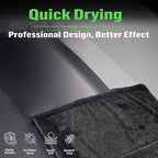 Deedlite Bath Wipes Shower Cleaning Cloths, Premium Car Drying Towel | Ultra Absorbent Twisted-Loop Design| Microfiber Towel for Car, Shower Cabin, Household