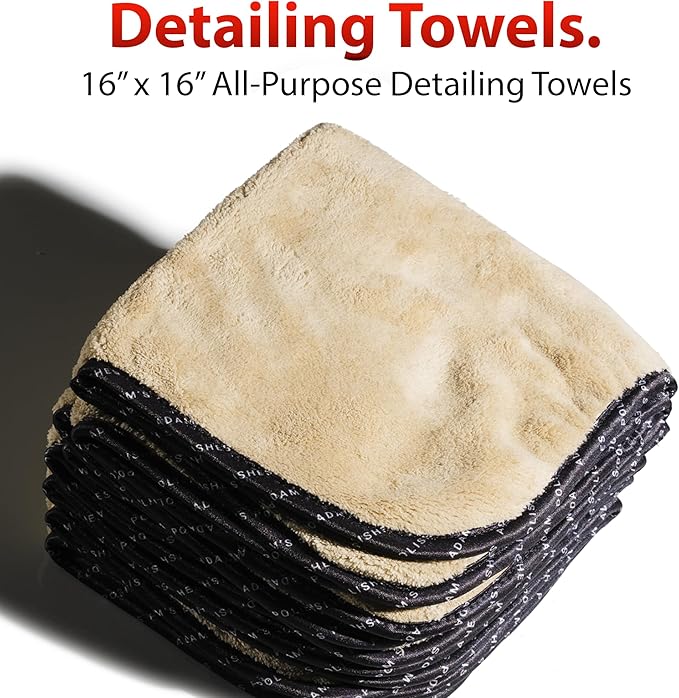 Adam's Polishes Car Detailing Towels (12-Pack)
