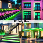 iNextStation Green LED Strip Lights 16.4FT/5M, 12V Flexible Silicone Neon Rope Lights, IP65 Waterproof, Cuttable Strip Light for 0.98Inch, Rope Led Lights for Bedroom, Indoor, Outdoor (No Adapter)