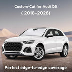 EcoNour Windshield Sunshade Compatible for Audi Q5 2018-2024 2025 2026, Sun Visor for Front Windshield & Window Sun Shade Cover, UV Heat Blocker & Protector, Car Accessories