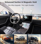 BOCLOUD 2026 Next-Gen Suction Cup Phone Mount Cute 360° Zinc Alloy 109 LBS Phone Stand Vacuum Magnetic Car Holder for MagSafe Strongest Accessories for iPhone 16 15 14... Android