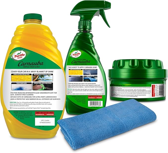 Turtle Wax - 50825 Complete Carnauba Wash & Wax Kit