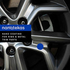 Nano Ceramic Coating for Cars - Rim and Metal Trim Ceramic Coating Kit. Easy to Use Wheel Ceramic Coating Suitable for All Rim Types - Brake Dust Repellent for Cars & Motorbikes