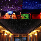 CHINLY Twinkle 460pcs 9.8ft 0.03in Fiber Optic Lights Starlight Headliner kit, Music Mode Bluetooth APP Control Remote, RGBW Star roof Lights for Star Headliner/Home Theater/Pool Ceiling