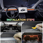 Acrylic Interior Car LED Strip Light with 6mm Sewing Edge - 43.3 inches Ambient Lighting Kits, Neon LED Strip Light(110CM/43.3IN, Orange)