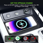 Wireless Car Charger,LANSEMKU Car Wireless Chargers Charging pad Non Slip 15w Fast Charger for Car Wireless Phone Charger for iPhone 16/15/14/13/12 Pro Max,Samsung for Android (Black-100cm Cable)