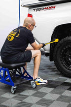 Detail Factory - Fender Well Brush - Ergonomic ProGrip Handle, Stiff Synthetic Bristles, Ergonomic Design, Clean Your Wheel Wells with Ease - Live Wire