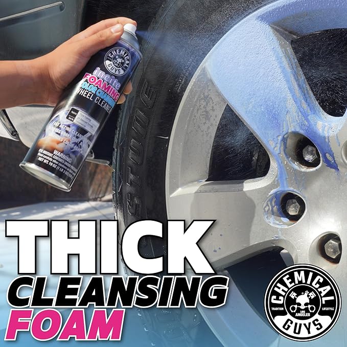 Chemical Guys Incite Foaming Color Changing Wheel Cleaner (Aerosol) (2 Pack) – Iron-Activated Foaming Spray for Brake Dust & Wheel Decontamination