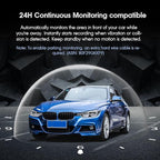 KBD Car OEM Rear View Mirror Dash Cam with SD, 2K Front and 1080P Rear 9.66'' with Back Up Camera, Touch Screen, Superior Night Vision, G-Sensor, Parking and Reversing Assistance