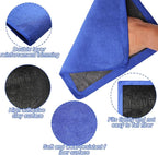 Fine Grade Clay Towel, 2-Pack Clay Bar Alternative for Scratch Free Auto Detailing & Polishing, Paint Safe Microfiber Mitt (11.3x11.9 Inch)