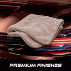 VIKING Microfiber Towel, Premium Car Drying Towel, Soft, Super Absorbent, Thick 1000gsm for Car Detailing Kit, Grey, 24 Inch x 24 Inch, 1 Pack