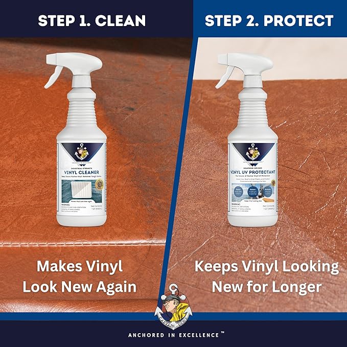 Captain Don's Graphene-Infused UV Vinyl Protectant, Vinyl Conditioner, & Vinyl Restorer, 32 oz