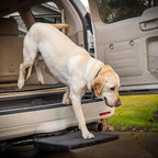 USA Made Otto Step Pet Ramp Step Helps Dogs Get in & Out of Car Van SUV | Portable Lightweight Dog Ramp | Simply Slide into 2 inch Trailer Hitch Receiver | No Tools Needed | Essential Pet Gear |