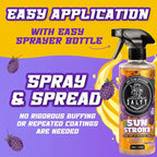 Salty Captain Sun Stroke Marine Vinyl Protectant Spray - (BlackBerry Scent) Boat, Car & Jetski Vinyl UV Protection Spray | Sun Guard, Saltwater & Moisture Protector for Vinyl Boat Seats & Jet Skis